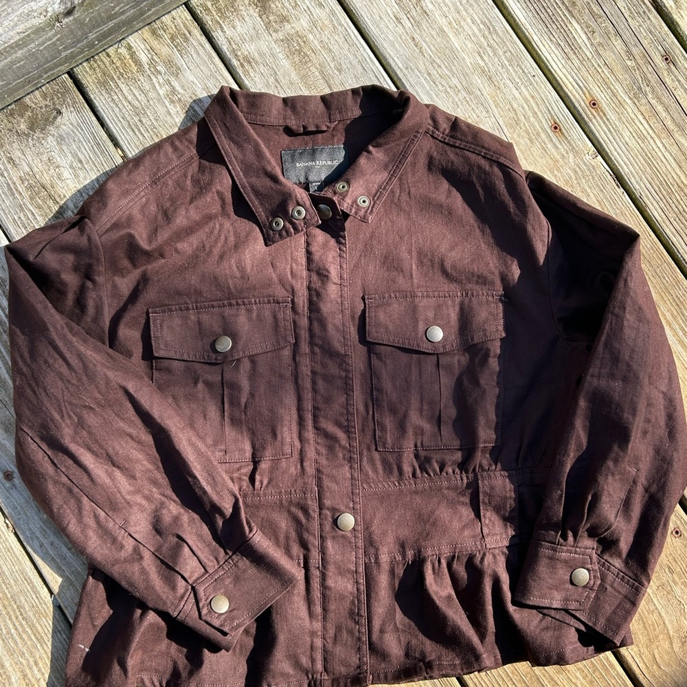 Banana Republic Dark Brown Utility Jacket